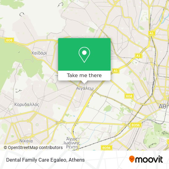 Dental Family Care Egaleo map
