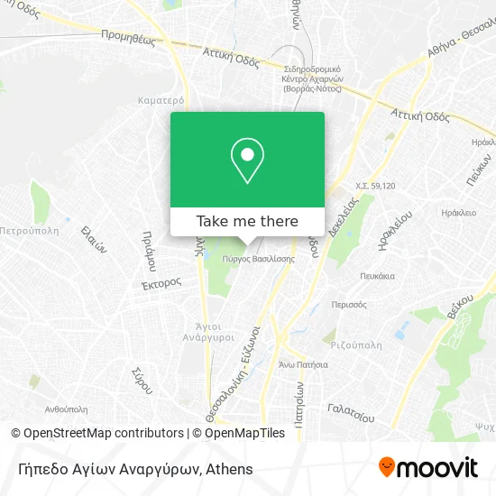 Γήπεδο Αγίων Αναργύρων map