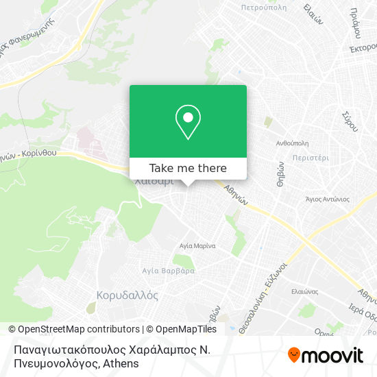 Παναγιωτακόπουλος Χαράλαμπος Ν. Πνευμονολόγος map