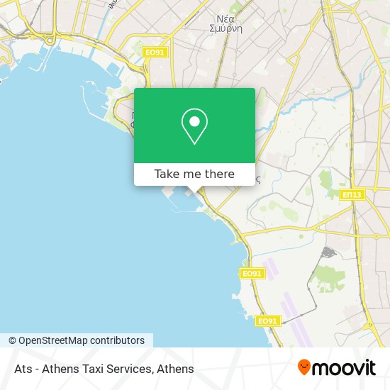 Ats - Athens Taxi Services map