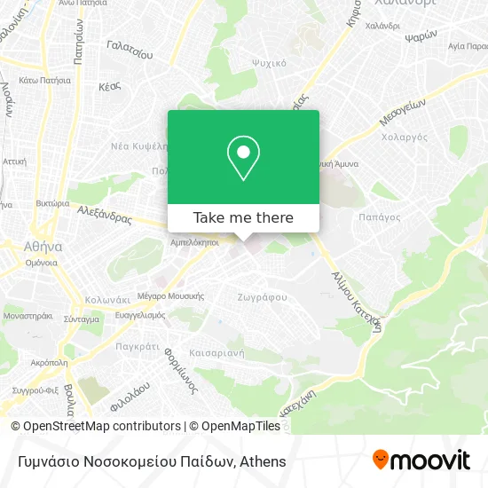 Γυμνάσιο Νοσοκομείου Παίδων map
