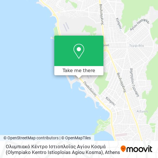 Ολυμπιακό Κέντρο Ιστιοπλοΐας Αγίου Κοσμά (Olympiako Kentro Istioploias Agiou Kosma) map