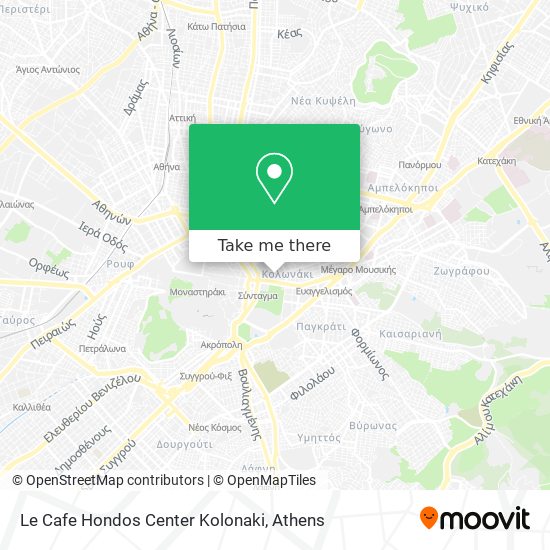Le Cafe Hondos Center Kolonaki map