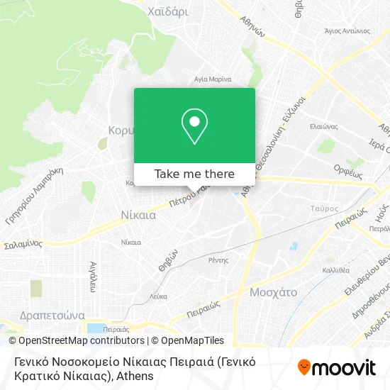 Γενικό Νοσοκομείο Νίκαιας Πειραιά (Γενικό Κρατικό Νίκαιας) map