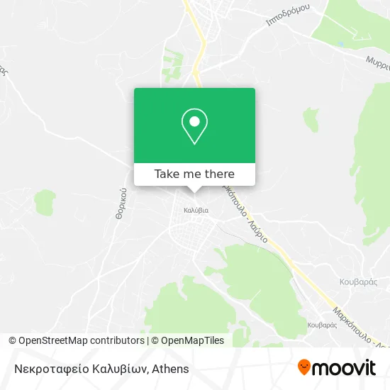 Νεκροταφείο Καλυβίων map