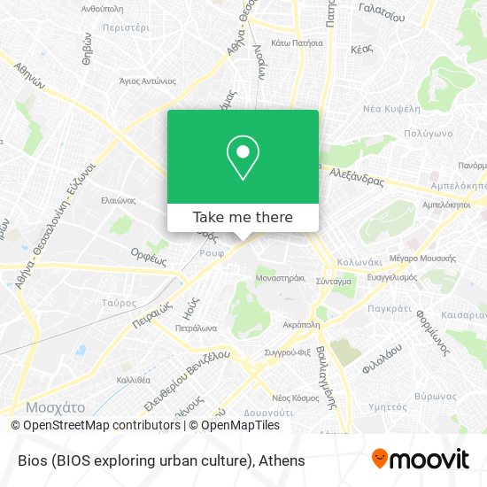 Bios (BIOS exploring urban culture) map