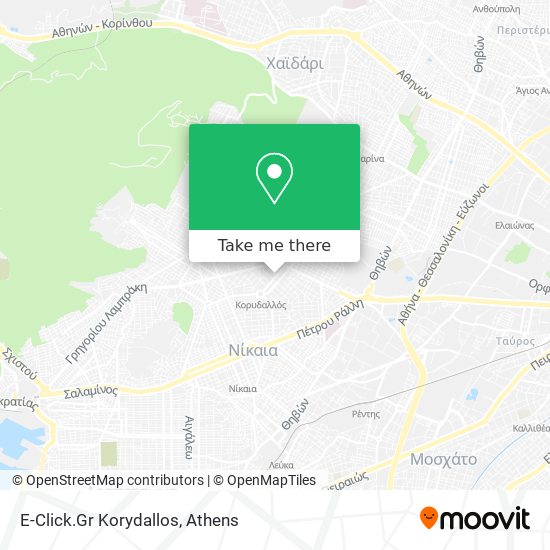 E-Click.Gr Korydallos map