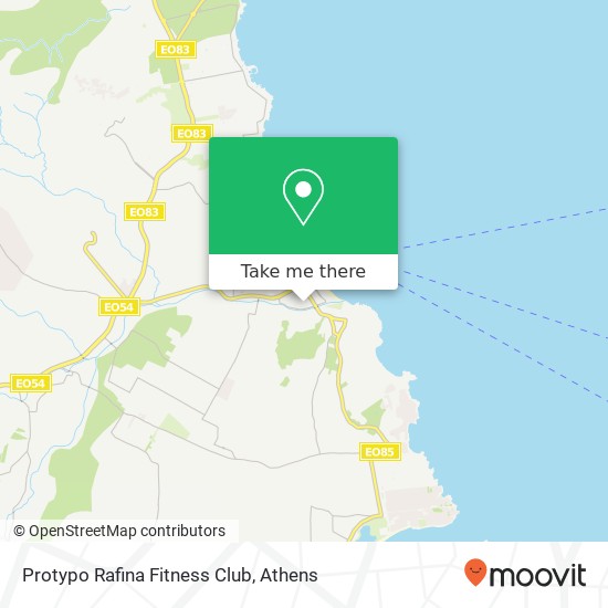 Protypo Rafina Fitness Club map