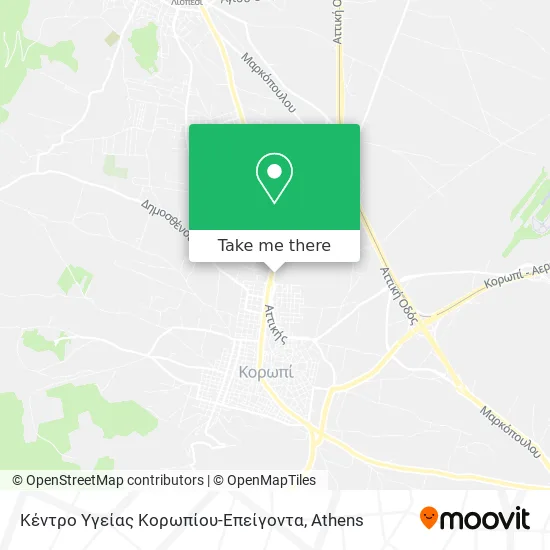 Κέντρο Υγείας Κορωπίου-Επείγοντα map