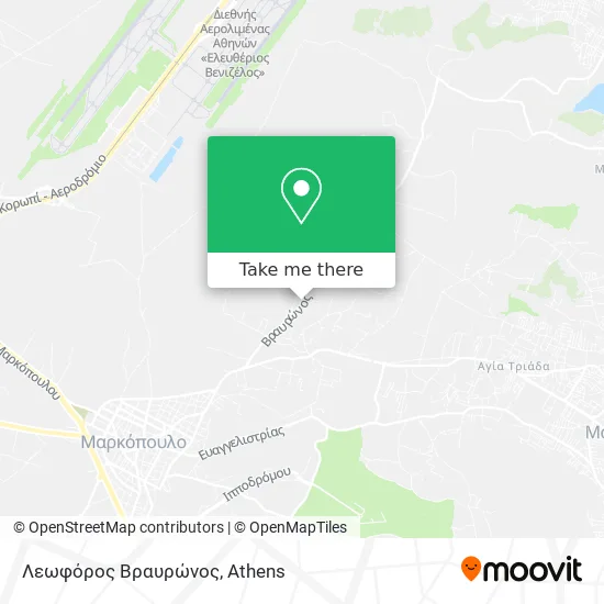 Λεωφόρος Βραυρώνος map