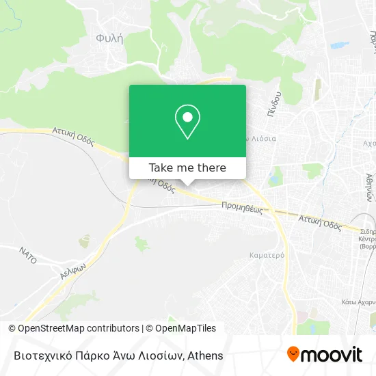 Βιοτεχνικό Πάρκο Άνω Λιοσίων map