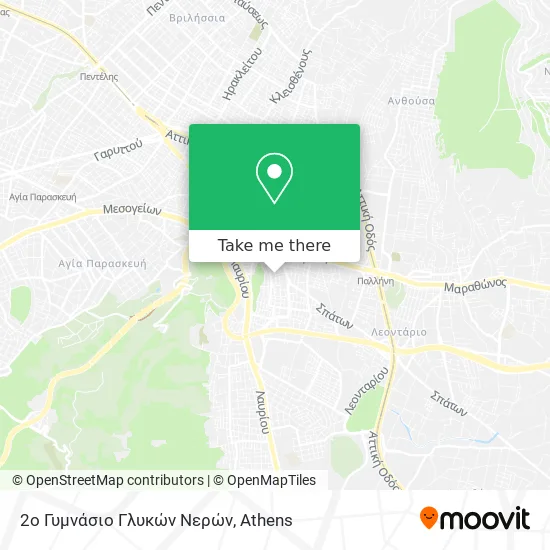 2ο Γυμνάσιο Γλυκών Νερών map