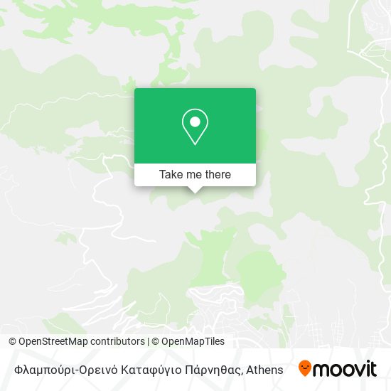 Φλαμπούρι-Ορεινό Καταφύγιο Πάρνηθας map