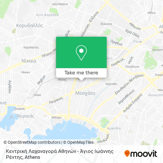 Κεντρική Λαχαναγορά Αθηνών - Άγιος Ιωάννης Ρέντης map