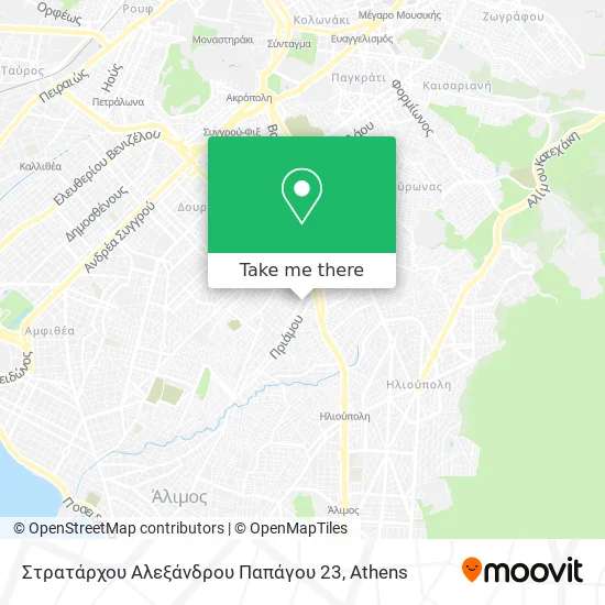 Στρατάρχου Αλεξάνδρου Παπάγου 23 map