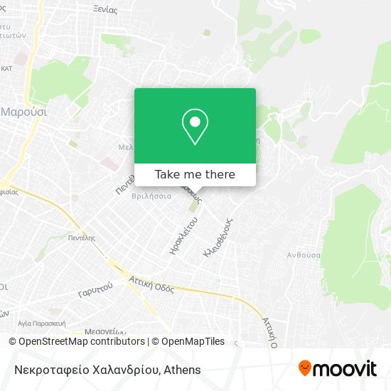 Νεκροταφείο Χαλανδρίου map