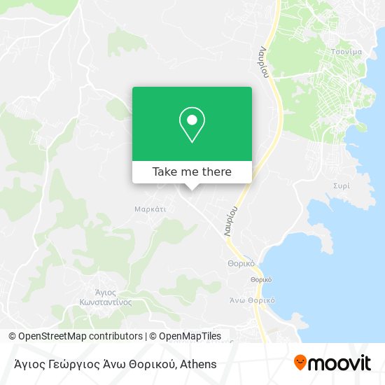 Άγιος Γεώργιος Άνω Θορικού map