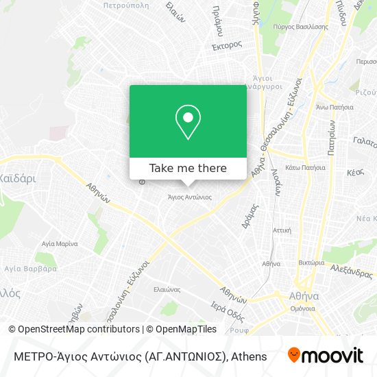 ΜΕΤΡΟ-Άγιος Αντώνιος (ΑΓ.ΑΝΤΩΝΙΟΣ) map