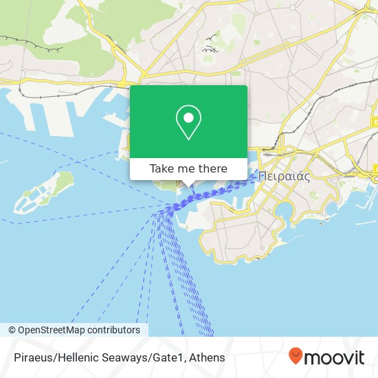 Piraeus/Hellenic Seaways/Gate1 map