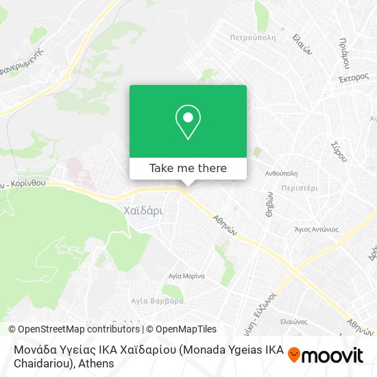 Μονάδα Υγείας ΙΚΑ Χαϊδαρίου (Monada Ygeias IKA Chaidariou) map