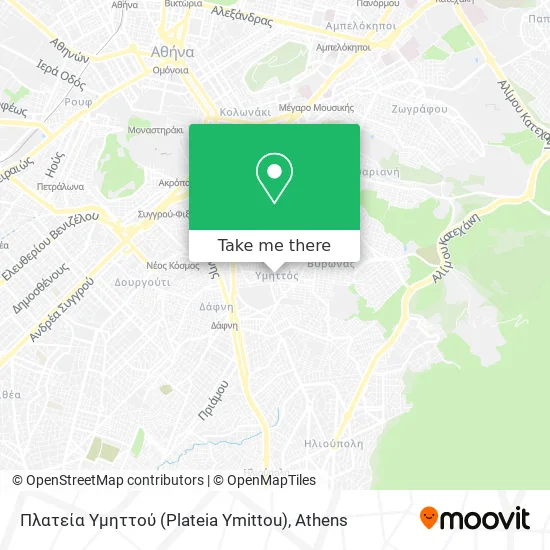 Πλατεία Υμηττού (Plateia Ymittou) map