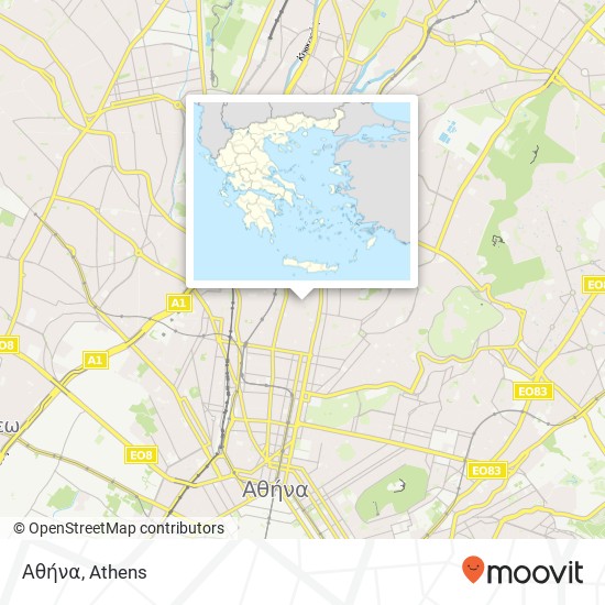 Αθήνα map