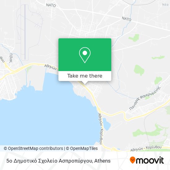 5ο Δημοτικό Σχολείο Ασπροπύργου map