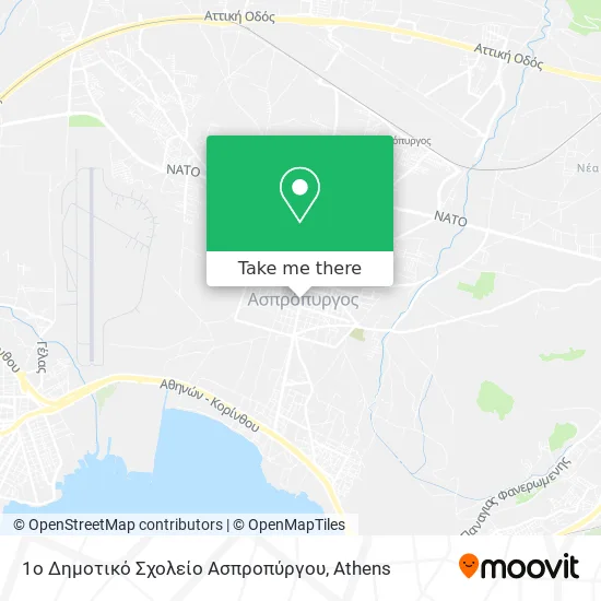 1ο Δημοτικό Σχολείο Ασπροπύργου map