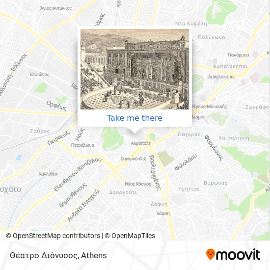 Θέατρο Διόνυσος map