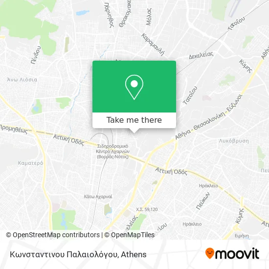 Κωνσταντινου Παλαιολόγου map