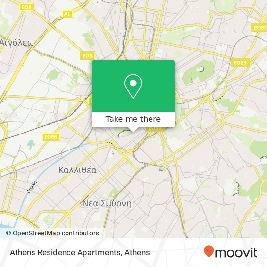 Athens Residence Apartments map