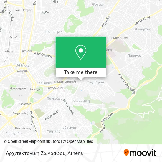Αρχιτεκτονικη Ζωγραφου map