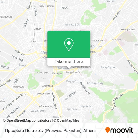 Πρεσβεία Πακιστάν (Presveia Pakistan) map