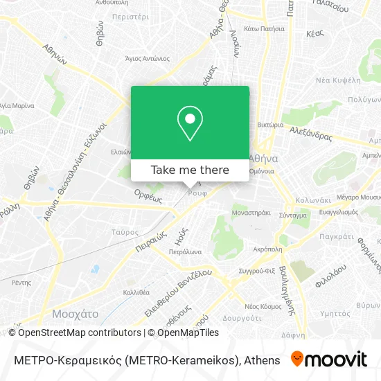 ΜΕΤΡΟ-Κεραμεικός (METRO-Kerameikos) map