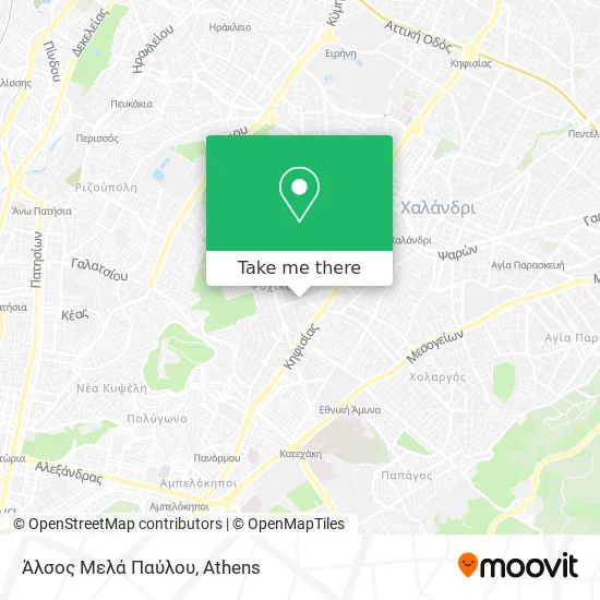 Άλσος Μελά Παύλου map
