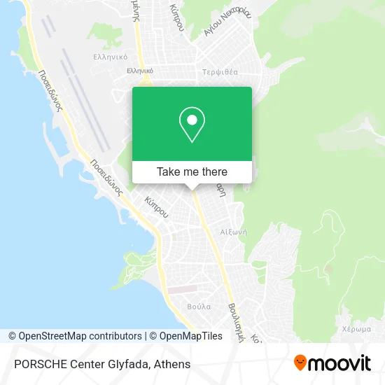 PORSCHE Center Glyfada map