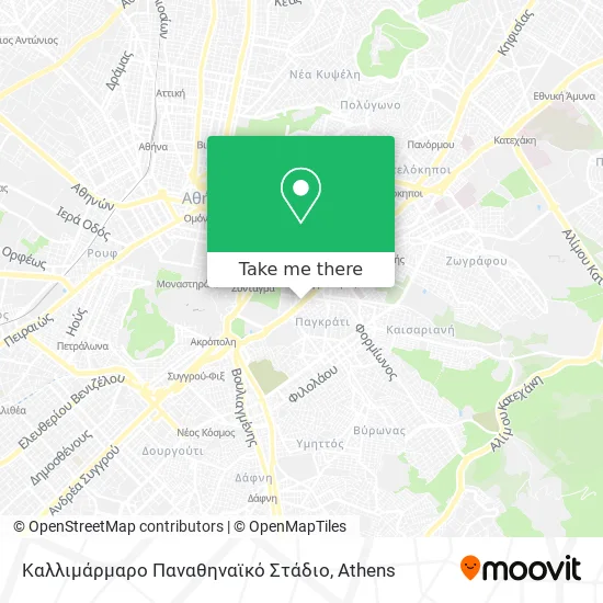 Καλλιμάρμαρο Παναθηναϊκό Στάδιο map