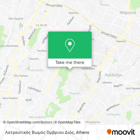 Λατρευτικός Βωμός Όμβριου Διός map