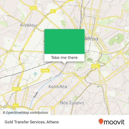 Gold Transfer Services map