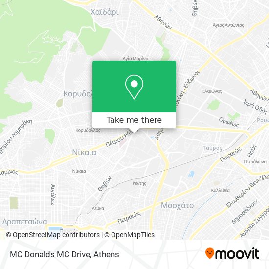 MC Donalds MC Drive map