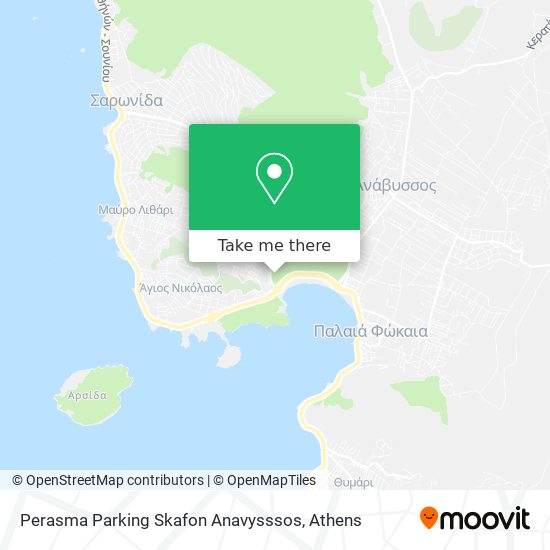 Perasma Parking Skafon Anavysssos map