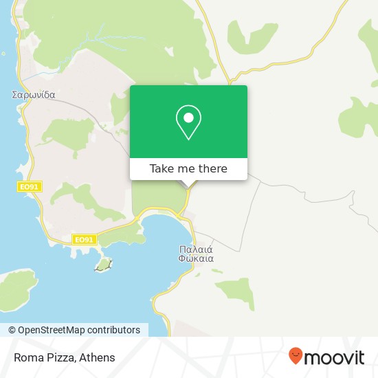 Roma Pizza map