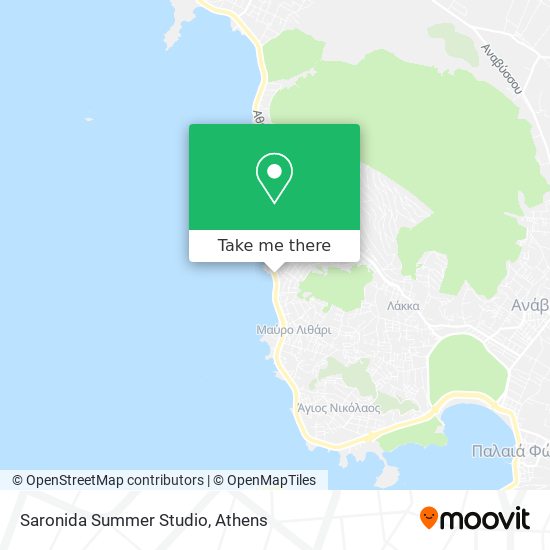 Saronida Summer Studio map