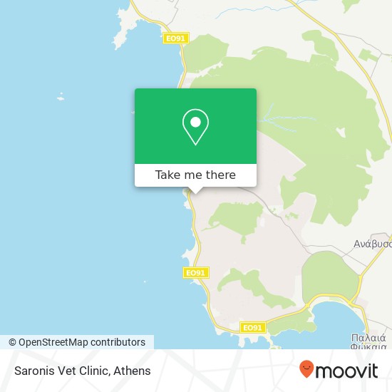 Saronis Vet Clinic map