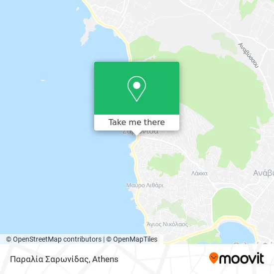 Παραλία Σαρωνίδας map