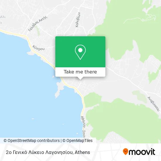 2ο Γενικό Λύκειο Λαγονησίου map