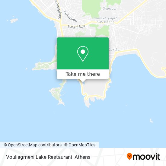 Vouliagmeni  Lake Restaurant map