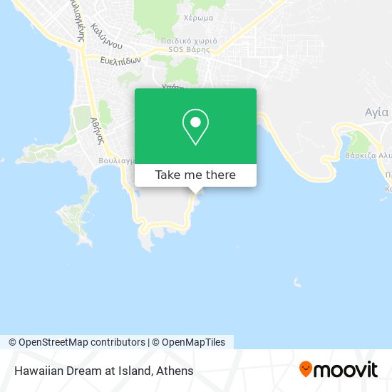 Hawaiian Dream at Island map