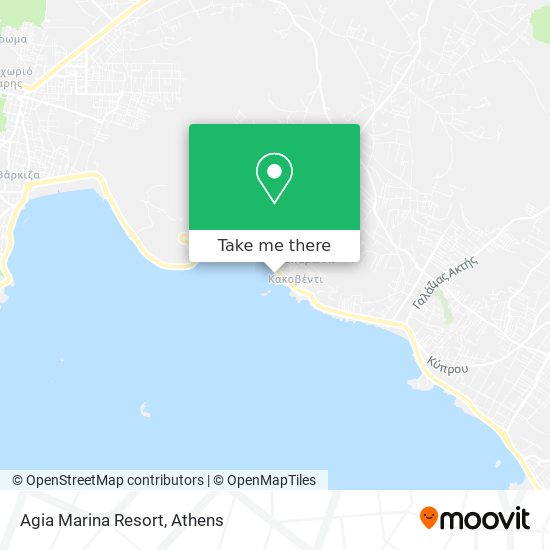 Agia Marina Resort map
