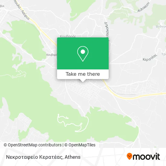 Νεκροταφείο Κερατέας map